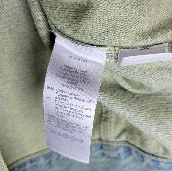 Madewell Oversized Crop Denim Trucker Jacket Size Medium - Picture 11 of 11